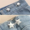 1 Pair Lovely Star Shape Trousers Waist Buckles Adjustable Metal Waist Tightener Snap Button Adjuster Pants Pin Clips 6