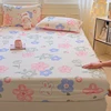 Printed Cartoon Single Bed Hat Class A Non-fluorescent Full Jet Single Mattress Cover 360 Degree Wrap with Elastic Bedspread 2