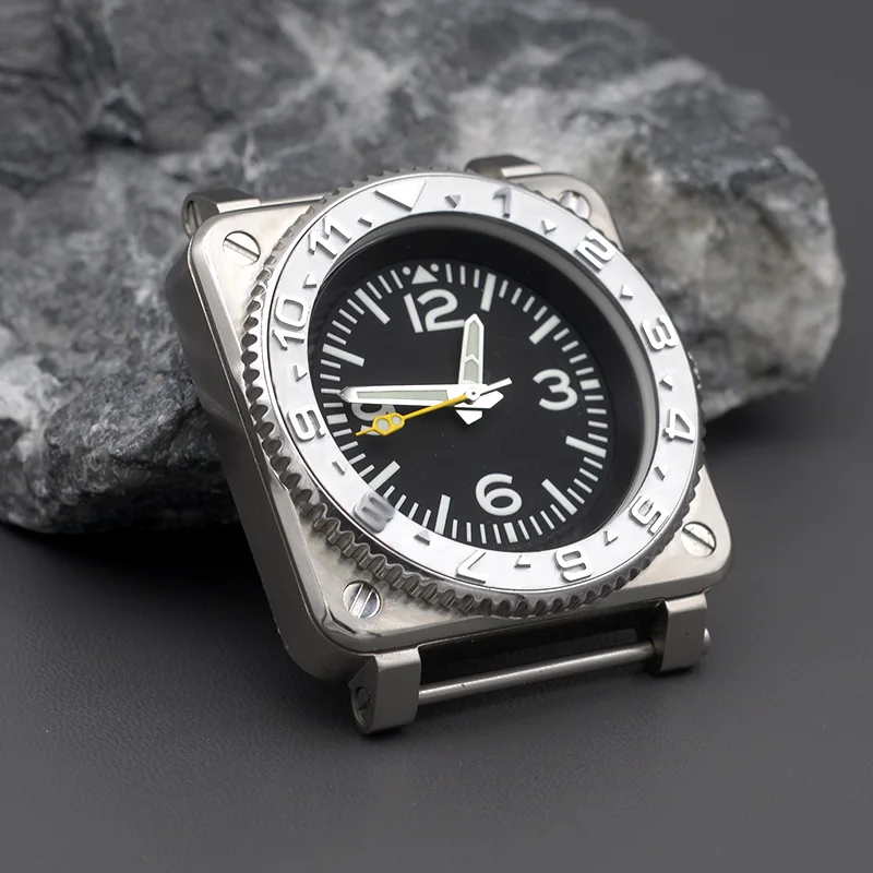 New Square Men's Watch Stainless Steel Sapphire Glass With Seiko NH35 NH36 Automatic Movement 10ATM Waterproof Diver Watch