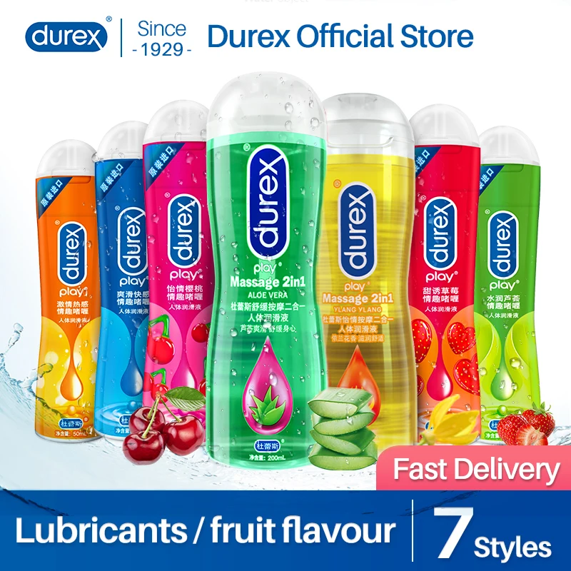 Durex 50ml200ml Lubricant Fruit Based Water Based Lubricant Massage Orgasm Anal Vaginal For Couples
