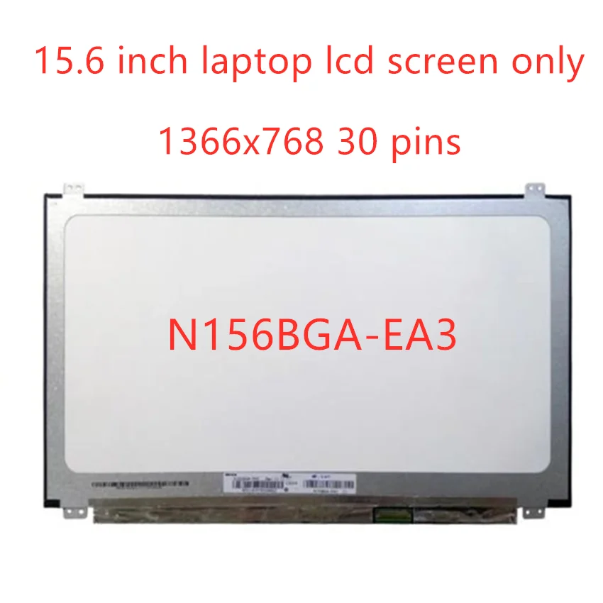노트북 LCD LED 스크린 디스플레이 매트릭스, N156BGA EA3 N156BGA-EA3 Rev. C2 C1 C3, 1366x768, 30 핀 EDP, 15.6 인치