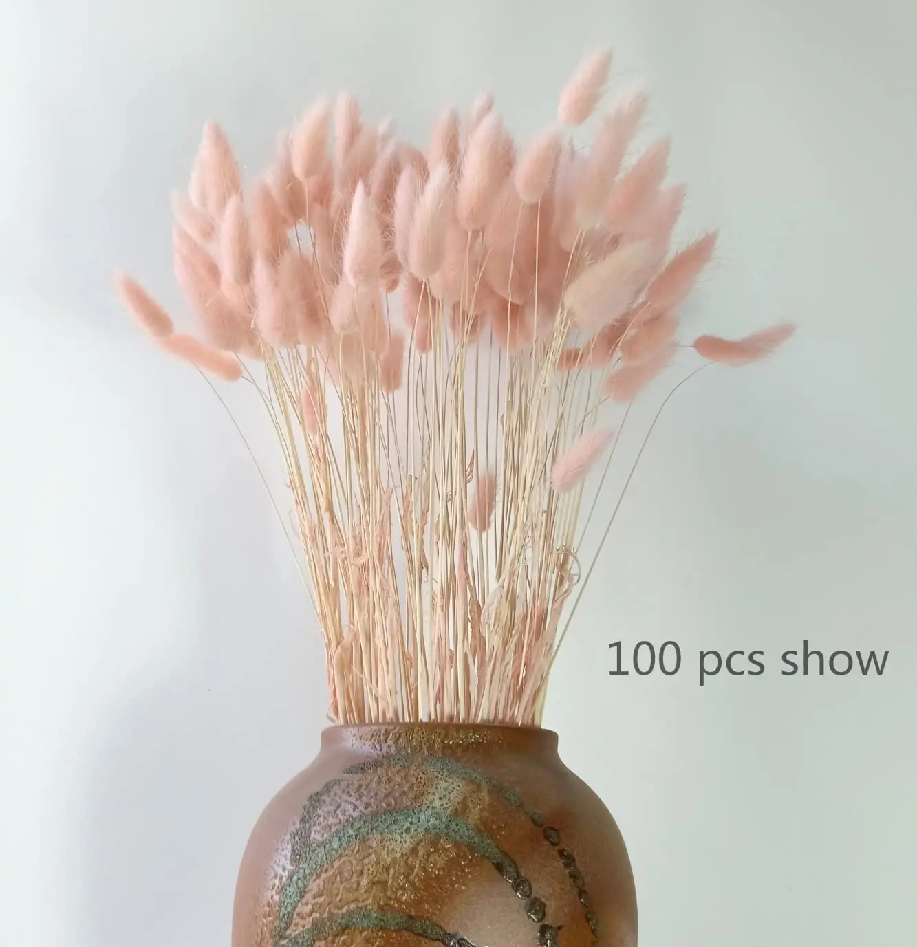 30pcs 100pcs Fluffy Bunny Tails Dried Flowers Arrangement Natural