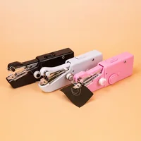Portable Mini Sewing Machine Handheld Electric Sewing Machine with Bobbin for Needlework Handwork Home Travel Sewing Accessories 1