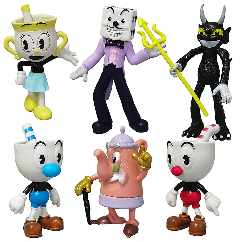 Cuphead Action Figures, Figurine Cuphead Show