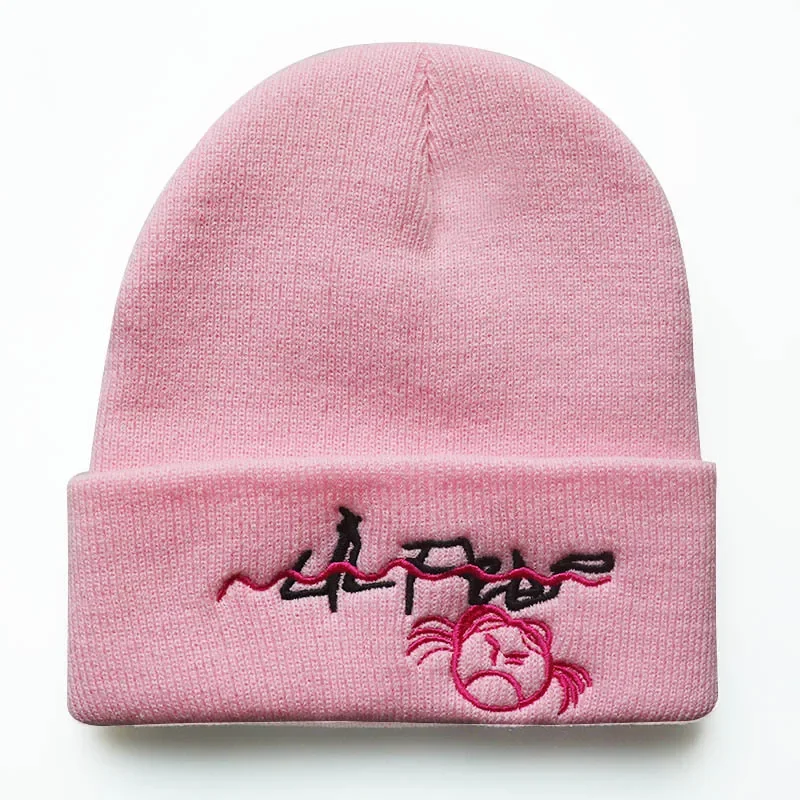 Peep Beanie Ugg Hat Lil Peep Beanie Caps Pink Lil Peep Beanie