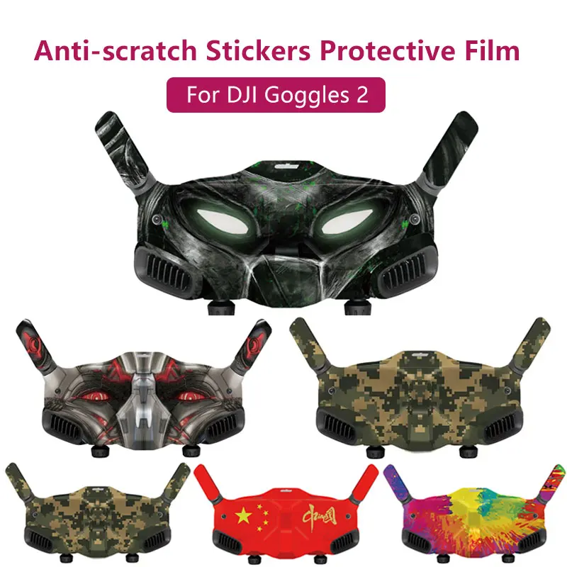 Stickers For DJI Goggles 2 Colorful Sticker Decals Anti-scratch Waterpoof Protective Film for DJI G2 Flight Glasses Accessories