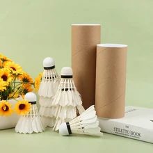 Stability Badminton Shuttlecock White Goose Feather Professional Training Badminton Ball Sports Accessories for Outdoor Training