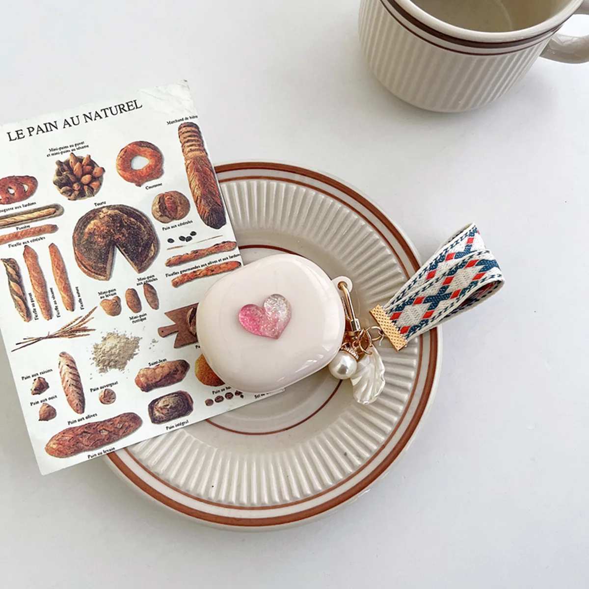 Per Xiaomi Redmi Buds 4 Lite Cover,Cute Cartoon Colorful Love Heart Custodia Per Auricolari Per Redmi Buds 4 Lite Con Bracciale Shell