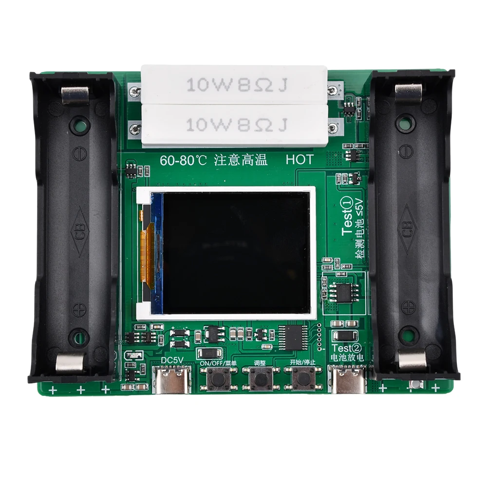 Type-C LCD Display Battery Capacity Tester MAh MWh Lithium Battery Digital Battery Power Detector Module 18650 Battery Tester 4