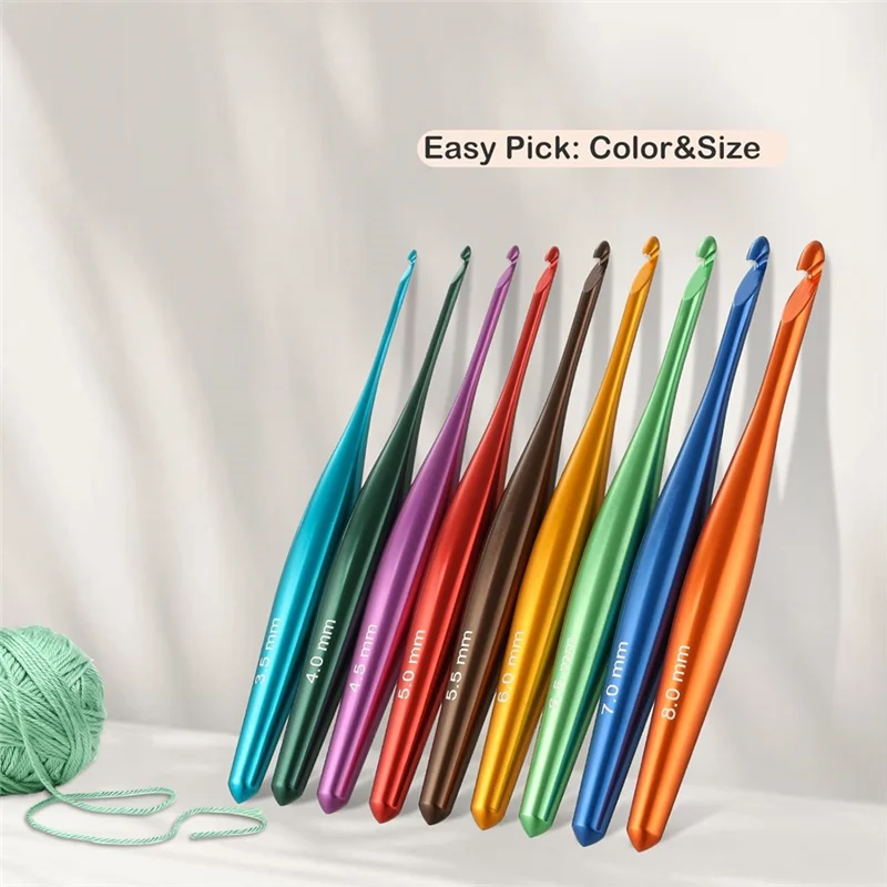 Ergonomic Aluminum Crochet Hook Set 3