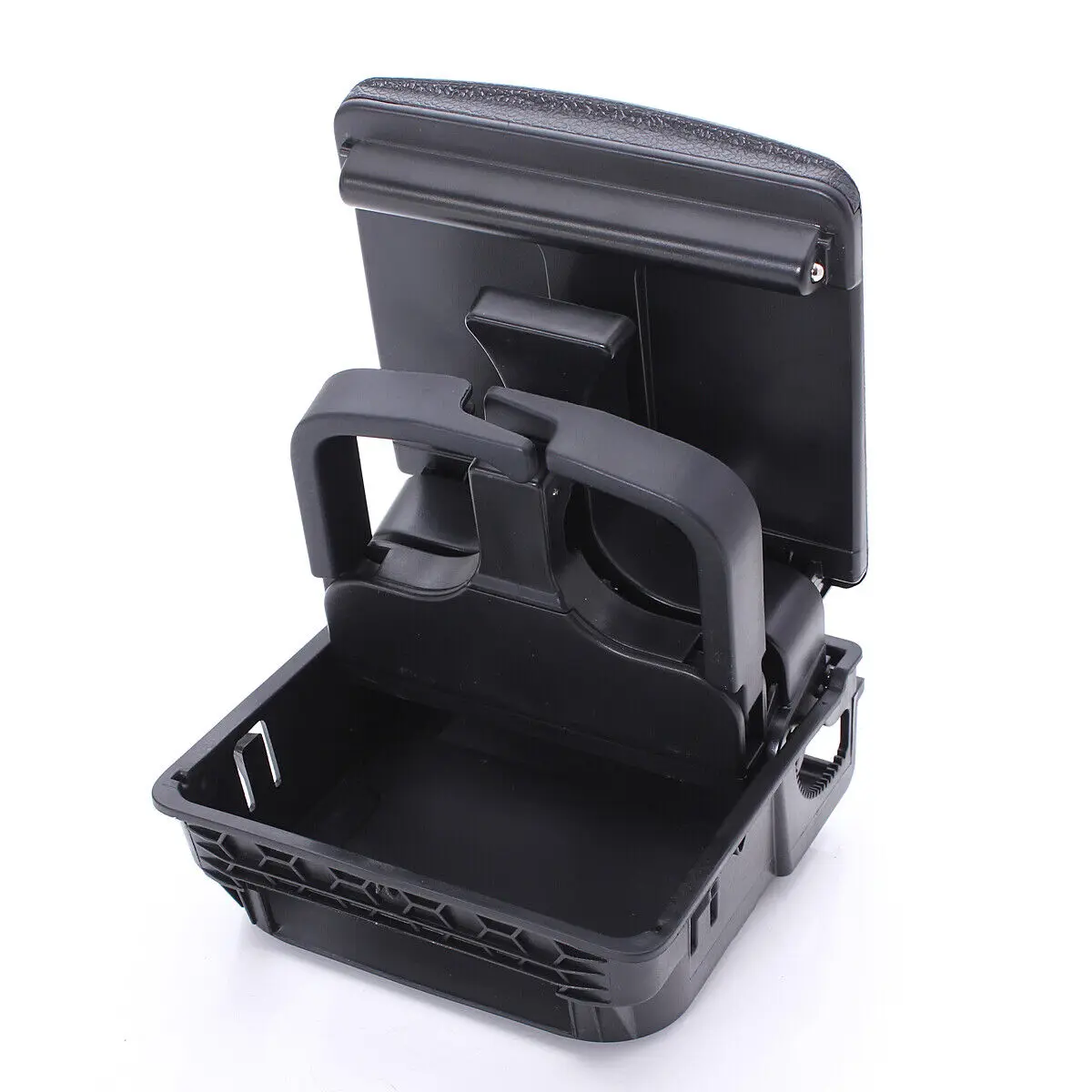 

Черная Автомобильная задняя Центральная консоль подлокотник подстаканник держатель для напитков для VW Jetta MK5 Golf MK6 GTI Rabbit EOS