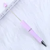100Pcs Newest Colour Creative Plastic Beaded Pen Ballpoint Pen Printable Beadable Pen DIY Gift for Student Office Supplies 6