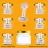25ml Small Honey Jar Wedding Gift Guest Mini Glass Pot with Lid for Jam Label Sticker Bottles Container Storage Lots Wholesale 4