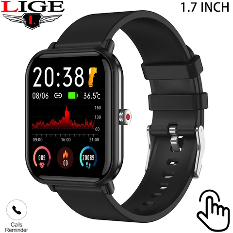 Sports Smart Watch Men Temperature Fitness Smartwatch Women Blood Pressure Digital Watches For Android iOS Weather Bracelet