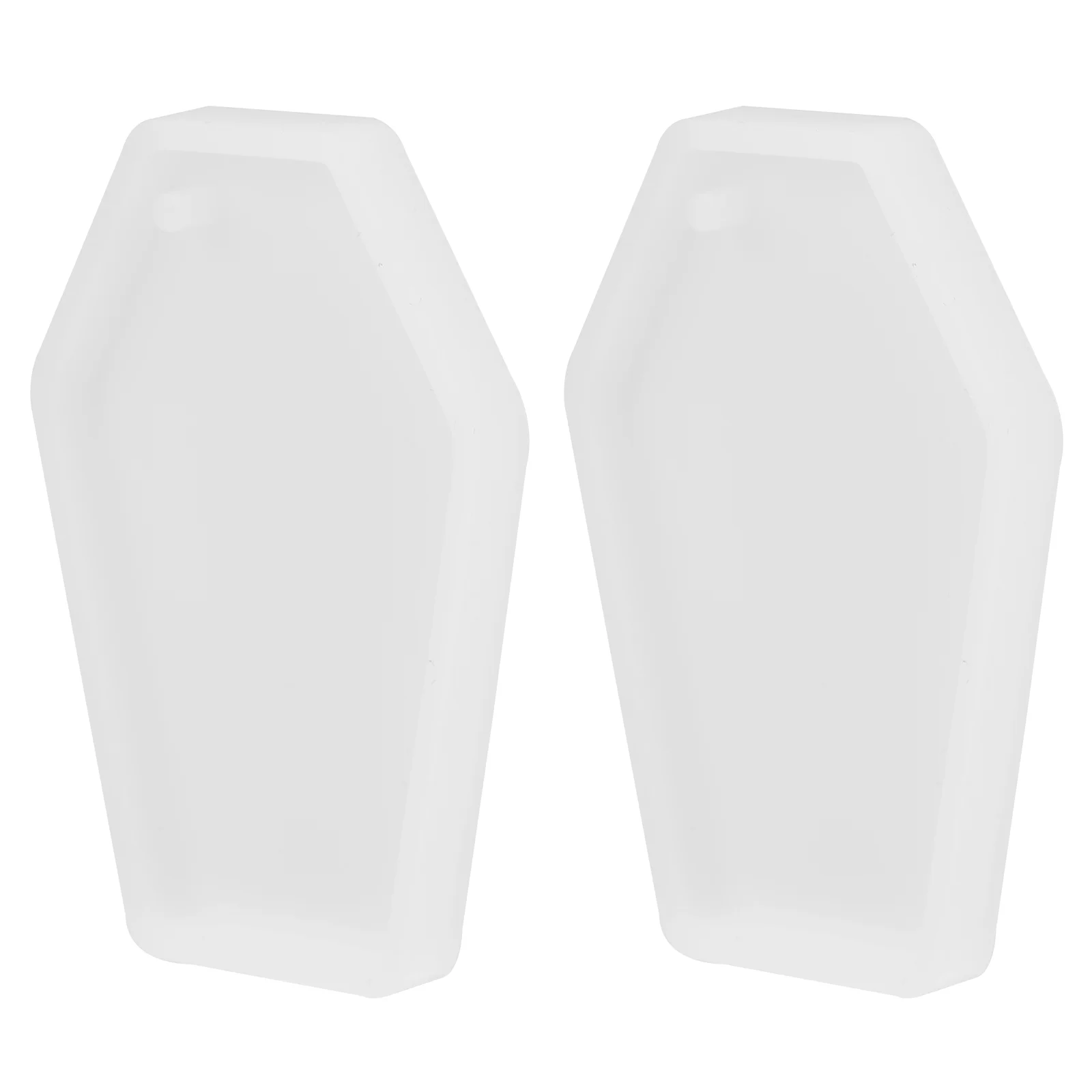 

2pcs Coffin Shape Pendant Molds Reusable DIY Mold Keychain Pendant Making Mold
