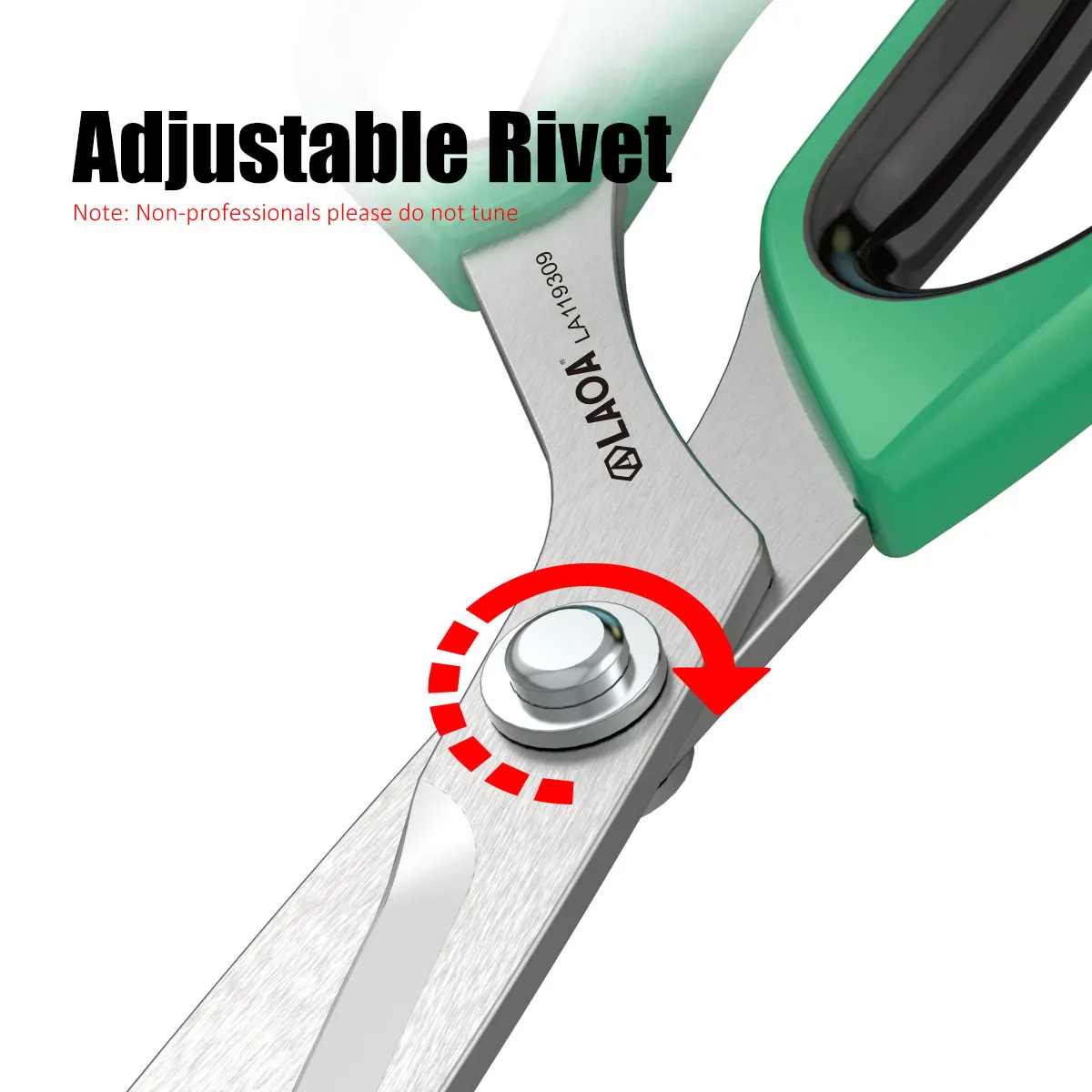 LAOA Portable Stainless Steel Handmade Scissors for Cutting Paper Fabric Leather Tailoring Scissors 5
