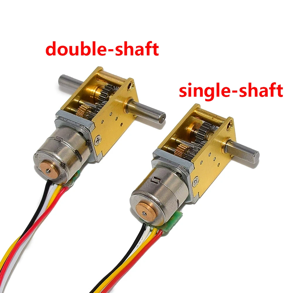 Micro Full Metal Gearbox Gear Stepper Motor 10 mm dc 5v 6v Redutor Stepping Motor Eixo Único Eixo Duplo Faça Você Mesmo Carro Robô Inteligente