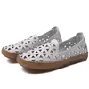 Summer Women Casual Shoes Leather Soft Loafers Female Ballet Flats Sneakers Cut Out Slip On Moccasins Breathable Ladies Footwear 5