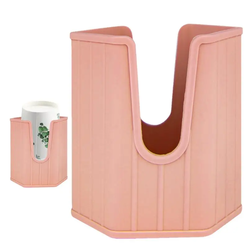

Раздатчик для бумажных стаканчиков силиконовый Настольный держатель для бумажных стаканчиков, милый компактный диспенсер для стаканчиков, креативный органайзер для стаканчиков для Мундштуков
