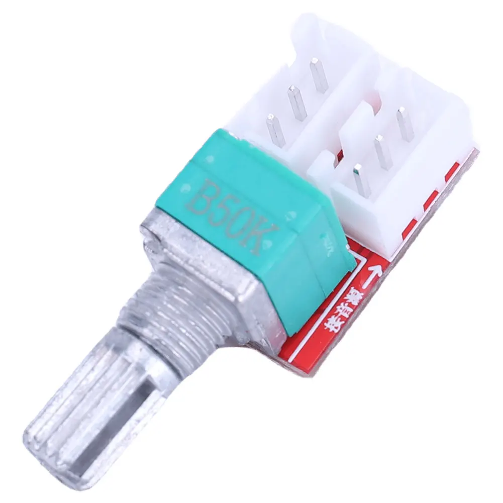 Stereo Power Amplifier Module Duplex 50K Volume Control Knob Potentiometer with 300mm Shielded Wire