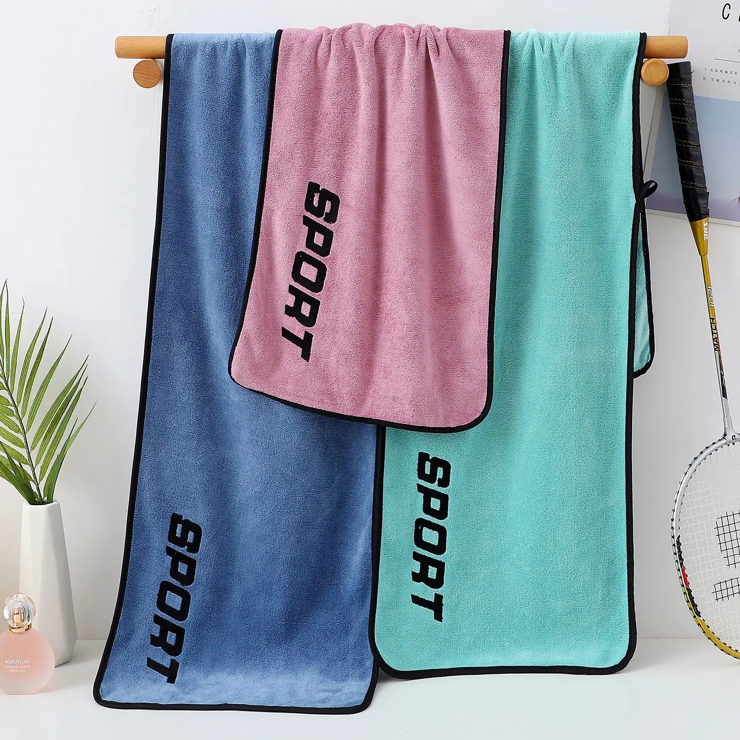 30 * 110cm Sports Towel ultra-fine fiber Gym Workout Sweat absorption towel Yoga Quick drying exercise Beach quick dry Towel 2