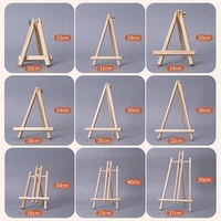 Natural Wood Tripod Desktop Painting Shelf Storage Holder Rack Mini Easel Frame Display Holder Children Painting Craft Holder 1
