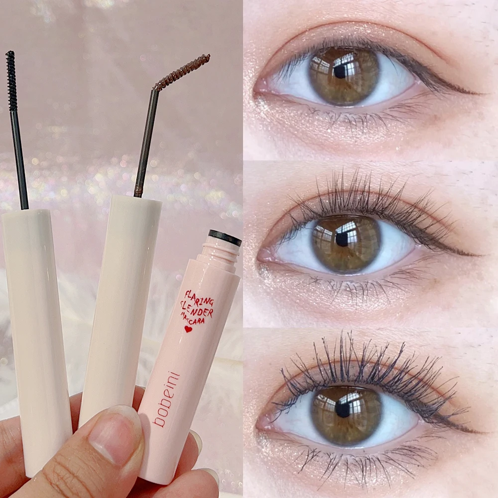 Pędzel Ultra-cienki, wąski tusz do rzęs Wodoodporny matowy czarny brązowy tusz do rzęs Szybkoschnący podkręcający tusz do rzęs Eyelash Ex_voghion.com