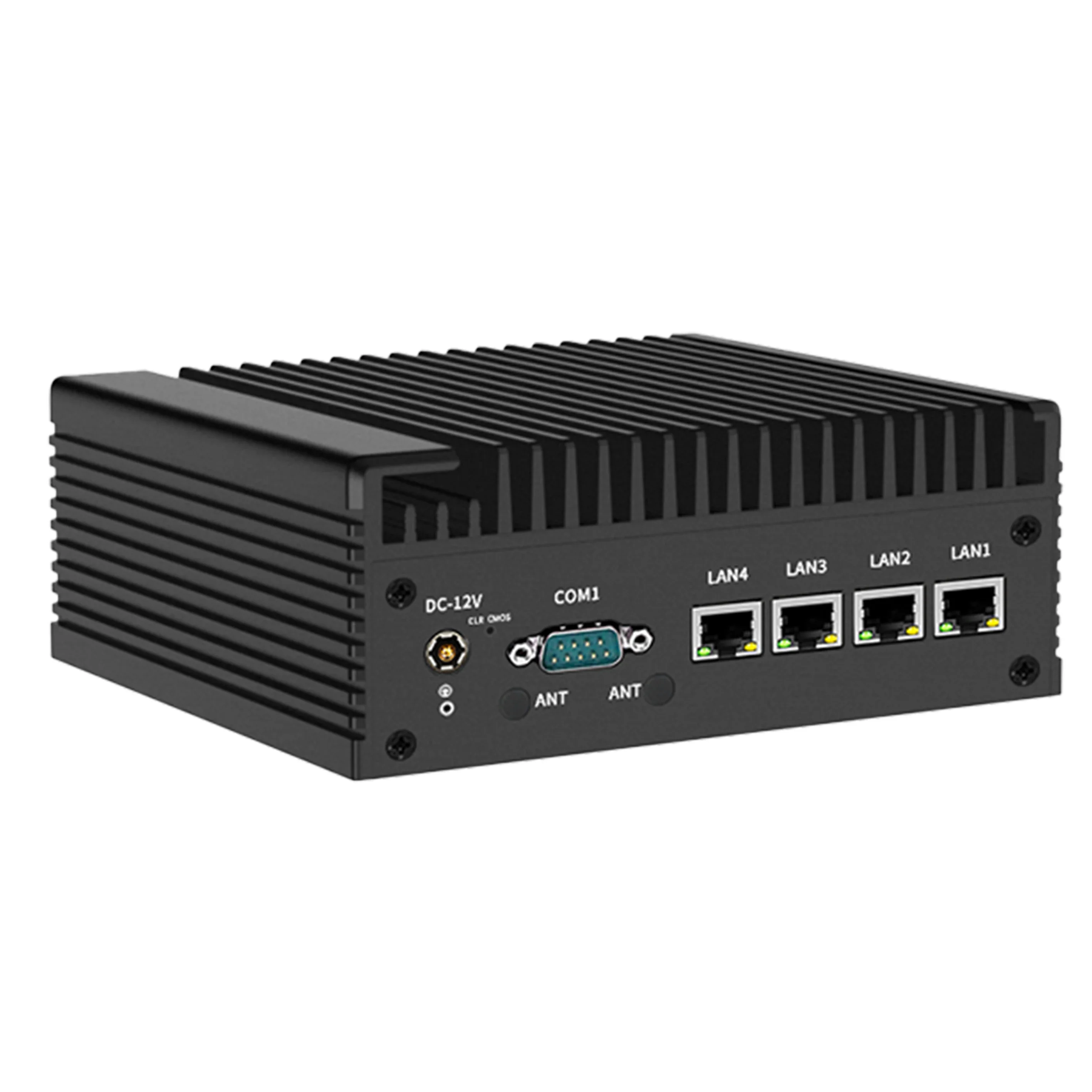 4x i226-V 2.5G Firewall Mini PC 12th Gen Intel i3 N305 N100 Soft Router DDR5 2*COM 2*HDMI Industrial Computer Efficient cooling 3