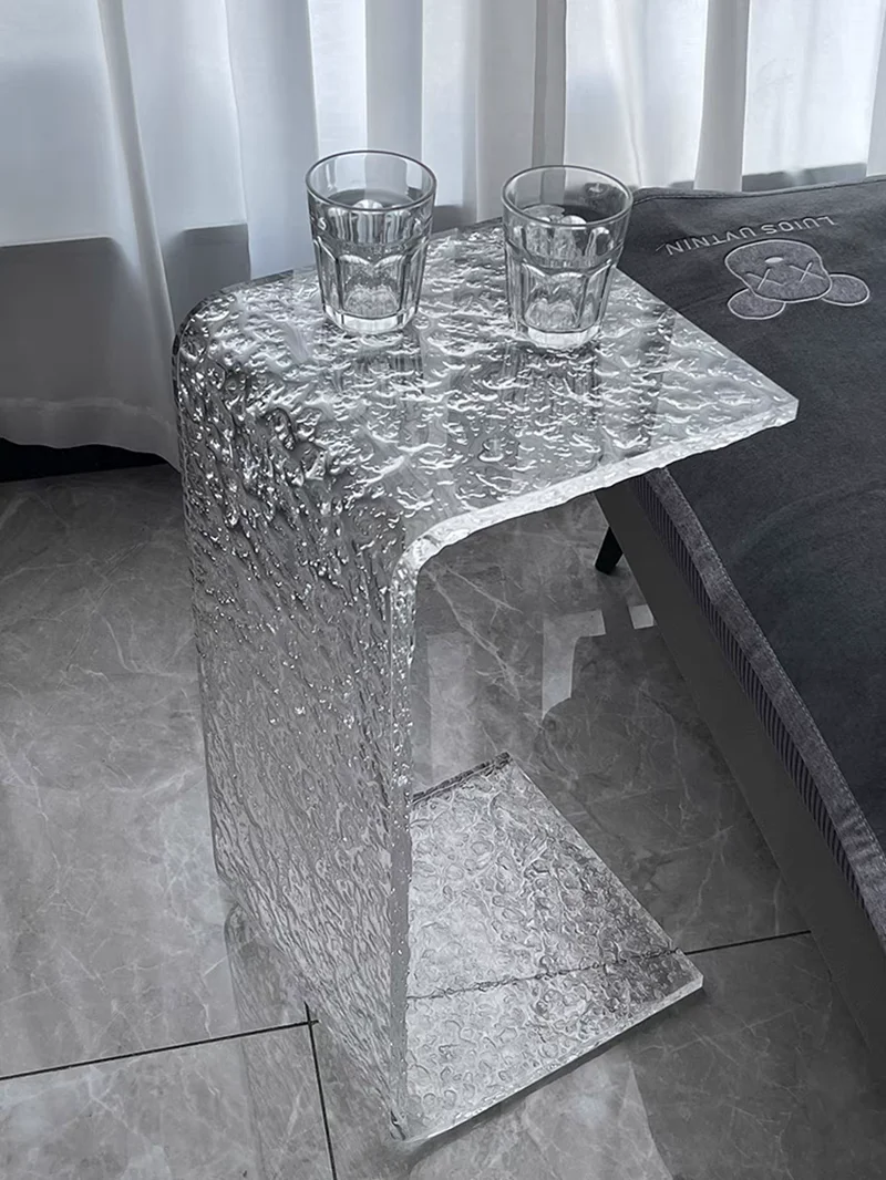 Acrylic-Water-Ripple-Coffee-Table-Modern-Minimalist-Sofa-Side-Table-Bay ...
