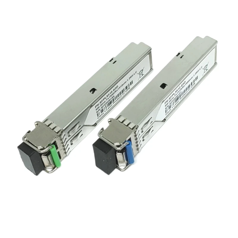 1Gb LC SFP Module Single Bidi Fiber Optical Transceiver Gigabit 3-80km Compatible with Arista/Extreme/Mikrotik/Cisco Wwitch