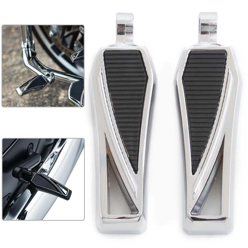 

New Chrome Rear Footrest Foot Peg For Harley Sportster XL1200 883 Softail Motorcycle Accessories Rider CNC Foot Rests Pedals