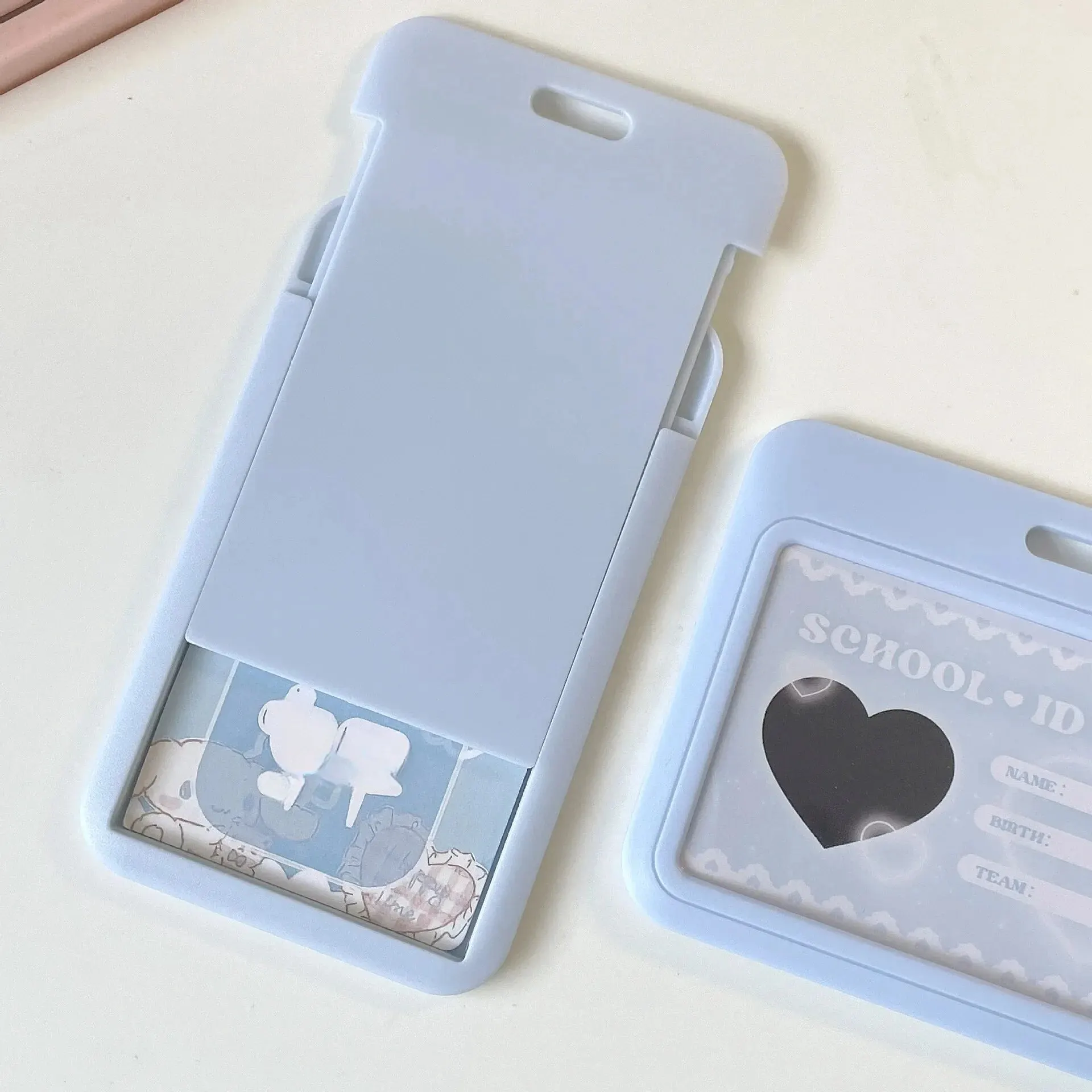 Credit Card Holder 11cm Vertical Card Keychain Bus Student ID Holder