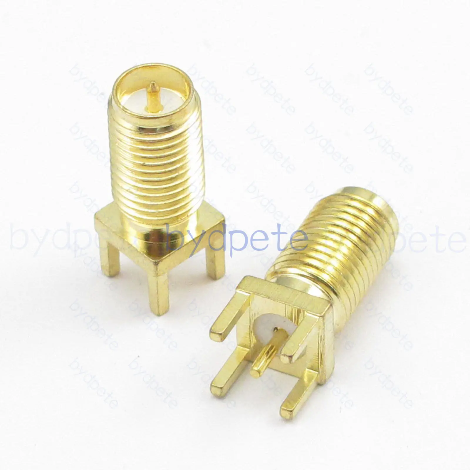 

RP-SMA Female Jack Connector Square Panel PCB Edge 15.0mm 4.2mm Mounting 50ohm