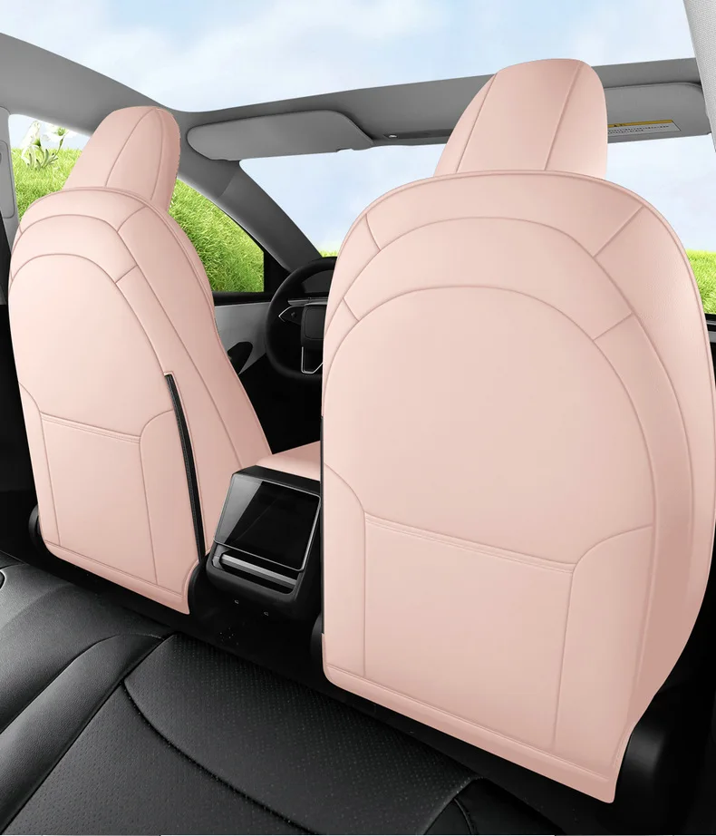 Full Set Seat Covers For Tesla Model Y Juniper 2025 Leather Breathable comfortab