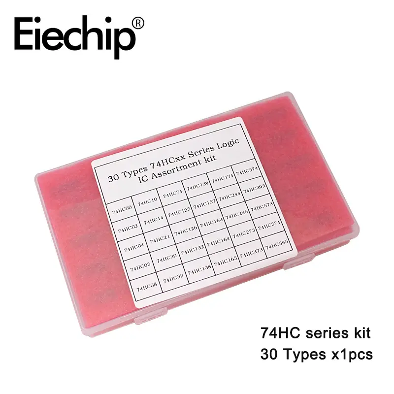 Logic IC Integrated Circuit 30Types DIY Assortment Kit 74HC Series ,DIP Register Chip Driver Kit 74HC595 74HC573 74HC393 74HC00 image 1