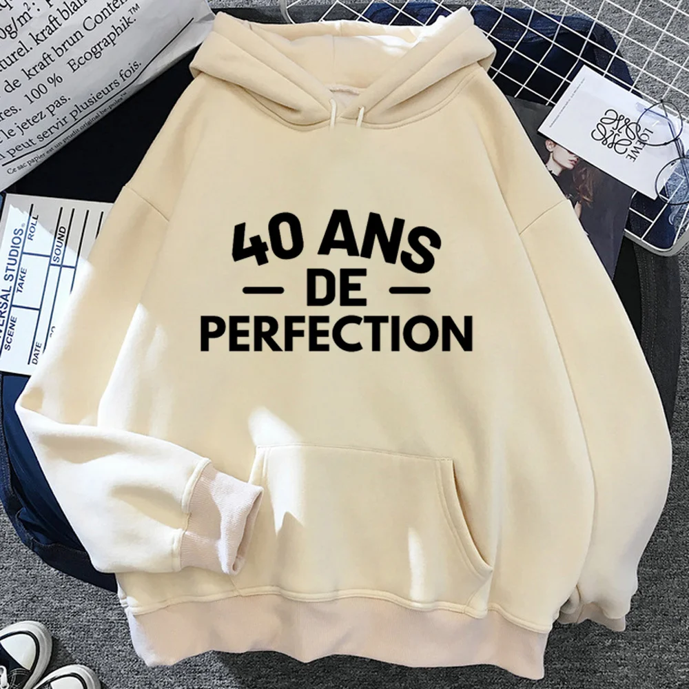 

40 Ans 40th Years Birthday hoodies women 90s Korean style harajuku gothic pulls women gothic Hood