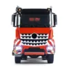 Toys Metal 1/14 8x8 RC Hydraulic Dumper Roll Off Dump Truck 3363 Rear Axle Steering 3 Speed Transmission Light Sound Tipper Gift 5