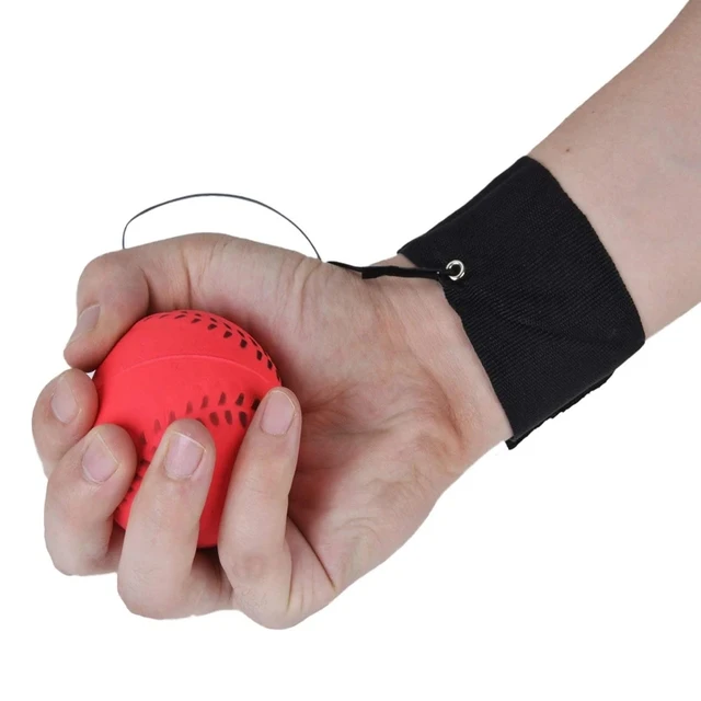 1pcs Sponge Rubber Wrist Strength Handball Children's Toy Game Practice Bounce Elasticity Sports Nylon Rope Outdoor Toy Ball 6