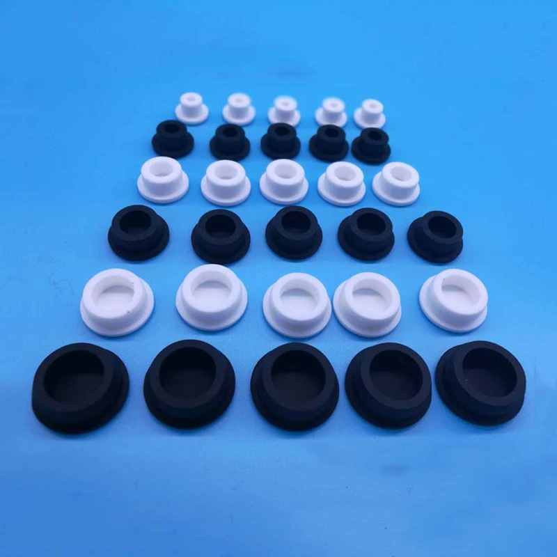 tappi per fori in silicone, BIANCO E NERO Tappi for fori in