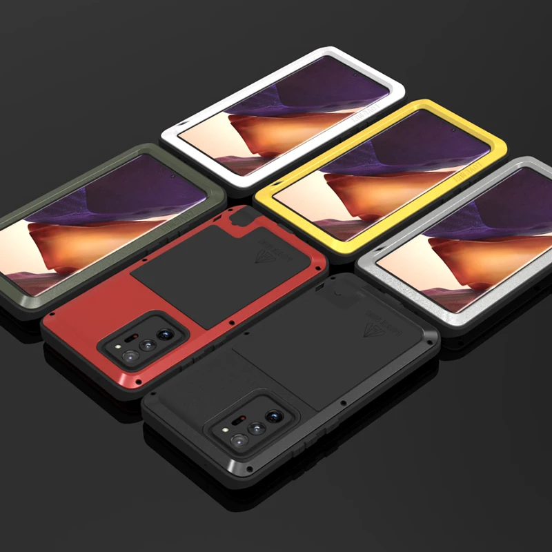 Love Mei Powerful Shockproof Dirtproof Cases For Samsung Galaxy Note 20 Note20 Ultra Case Cover Phone Protective Shell Skin Bag