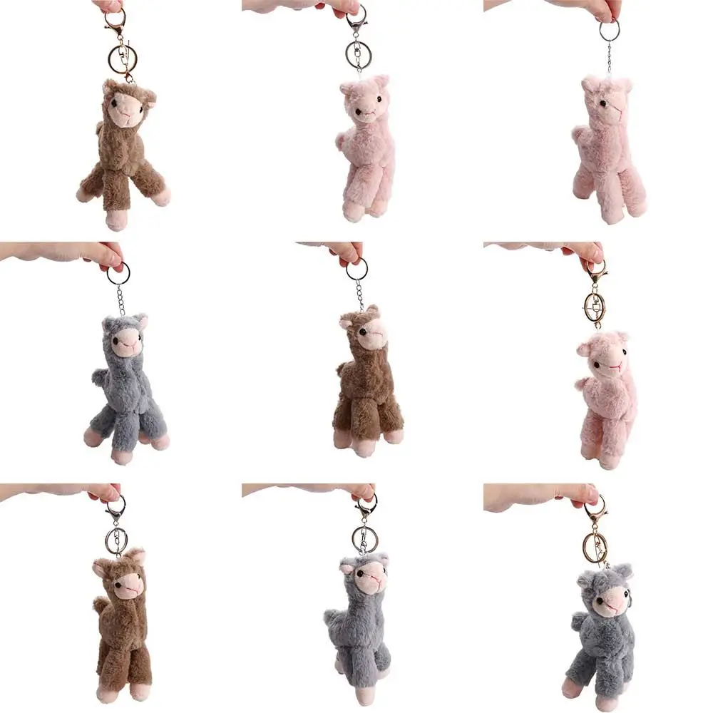 Adorabile Peluche Alpaca Giapponese Alpaca Morbido Farcito Carino Pecora Lama Animale Bambole Portachiavi Bambola