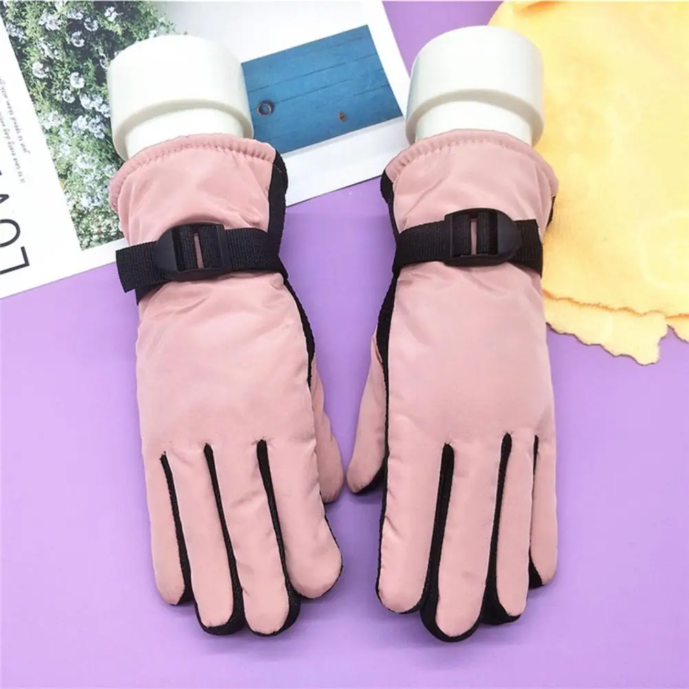 

1 Pair Winter Gloves Waterproof Warm Hand Guards Ski Gloves Memory Cloth Riding Motorcycle Anti-skid Gloves For Outdoor