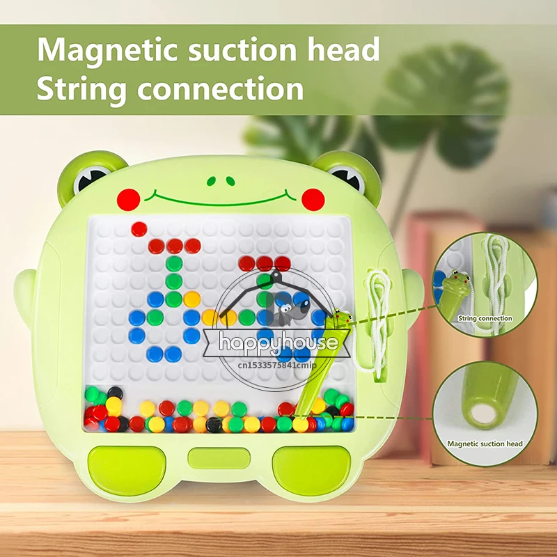 Magnetic Drawing Board for Kids Large Large Magnetic Doodle Board with  Beads Magnetic Dot Art Toddler Educational Montessori Toy - AliExpress