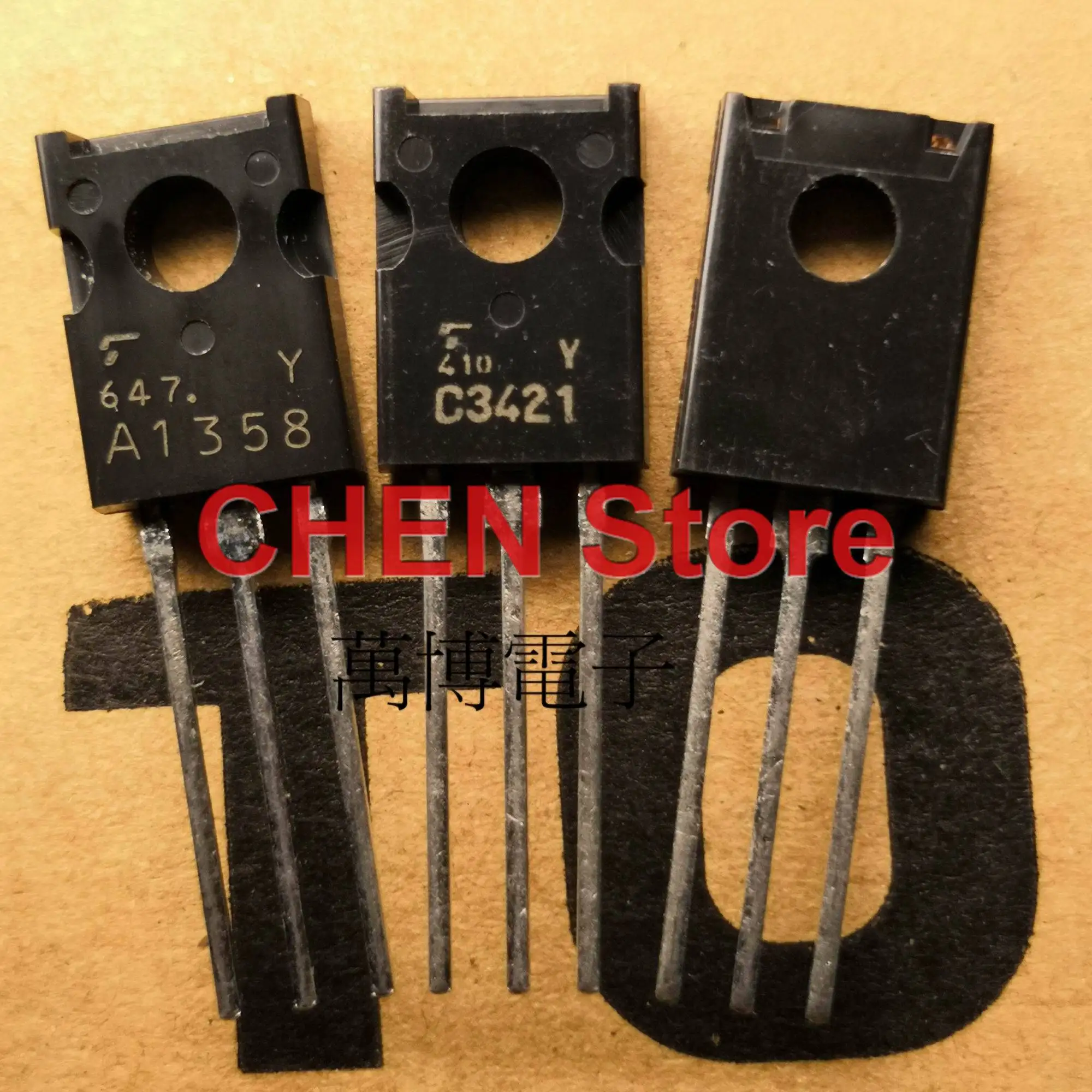 

10 пар оригинальный 2SA1358 2SC3421 TO-126 транзистор A1358 C3421 Y аудио усилитель мощности 2SA1358-Y 2SC3421-Y аудио Пара трубок