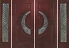 American Stylish Luxury Solid Wood Exterior Double Front Doors 6