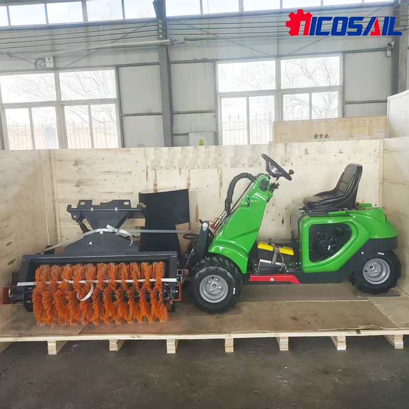 Mini-Lader mit Dreirad-Design und 350kg Tragfähigkeit Kompakte Gartenmaschine Ladeausrüstung für die Landwirtschaft