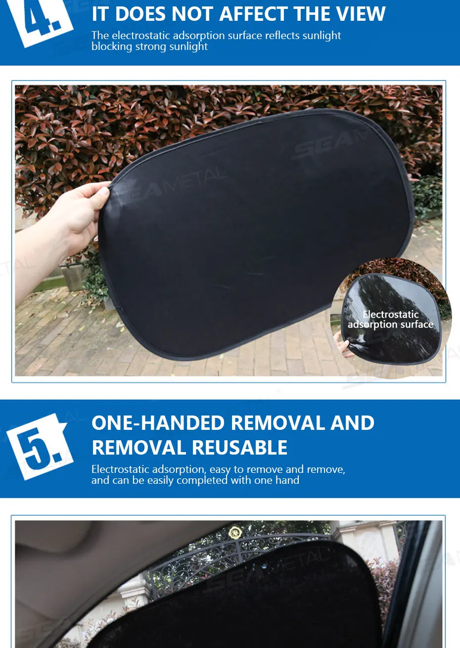 Car interior shaded from sunlight by mesh protector