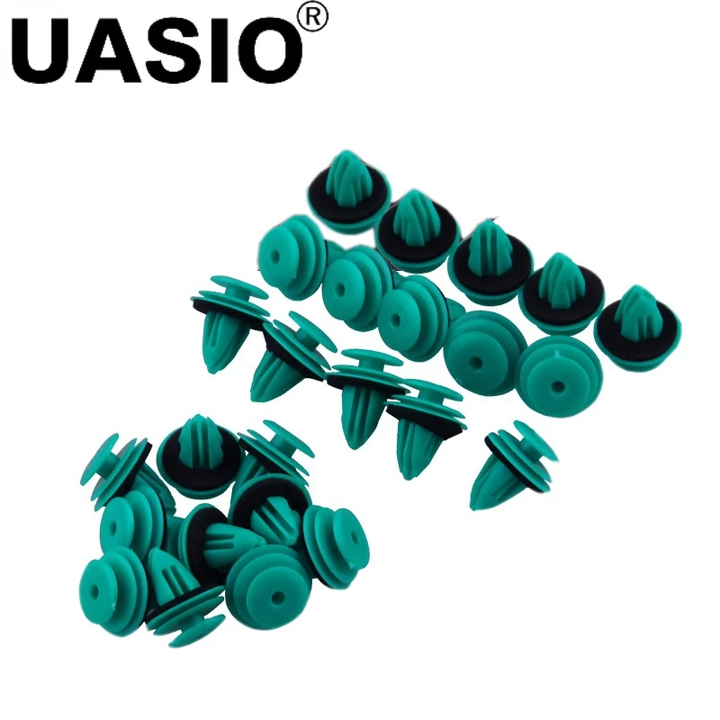 25PCS  Auto Bumper Fastener Vehicle Clips Retainer Fastener Rivet Door Panel Fender Liner Universal Fit  car accessories