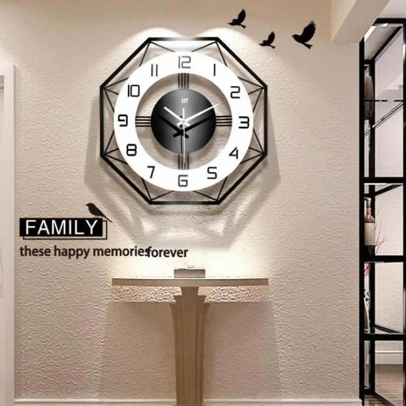 

Wall Clock Simple Home Decoration Clock Round Creative Clock Watch Living Room Home Decor Wall Clock K900