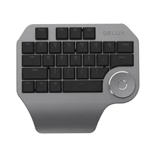 

NEW2022 Delux Mouse T11 Programmable One-handed Keypad Multifunctional Knob Compatible with Mac OS Windows&Mainstream